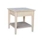 International Concepts Table basse Spencer en bois antique