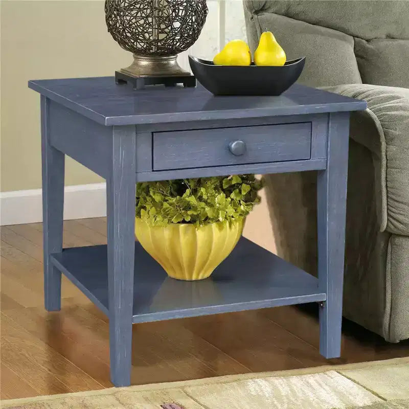 International Concepts Table basse Spencer en bois antique