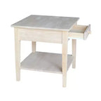 International Concepts Table basse Spencer en bois antique