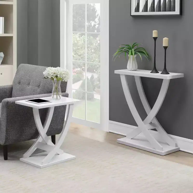 Console Breighton Home Newport à pieds croisés