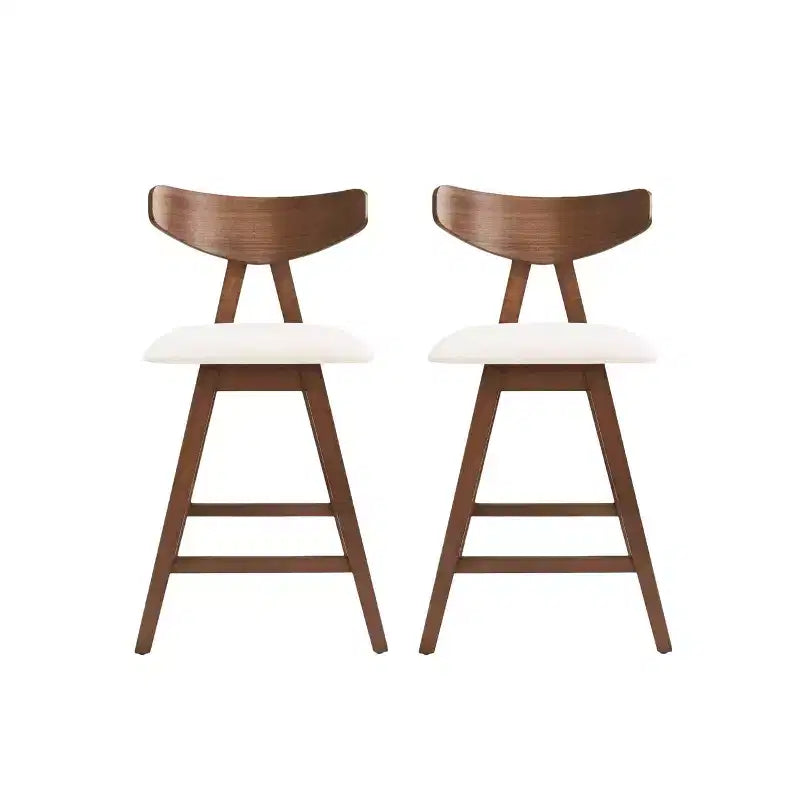 Lot de 2 tabourets de bar Christopher Knight Home Stocker rembourrés hauteur comptoir