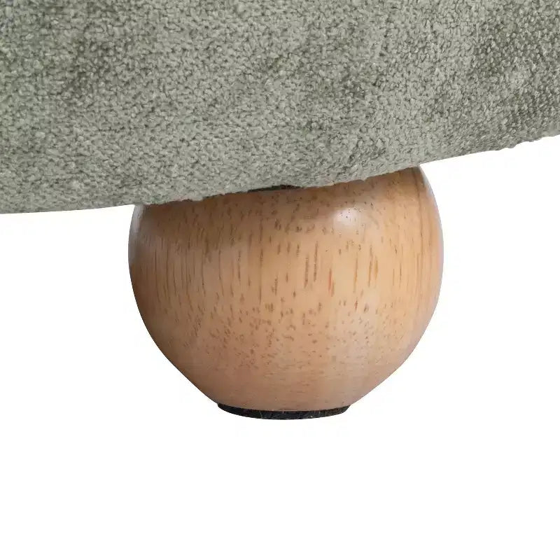LumiSource Plateau Pouf Ottoman Tissu Naturel