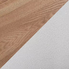 LumiSource Plateau Pouf Ottoman Tissu Naturel