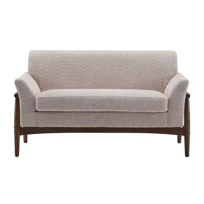Christopher Knight Home Emma Modern 57.5" Elm Wood Frame Upholstered Loveseat
