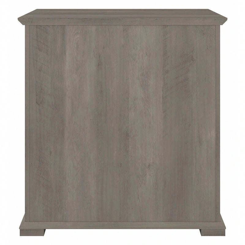 Classeur latéral de ferme, 2 tiroirs, Chêne blanc lin / Gris bois flotté, Utilisateur unique