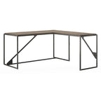 Bureau d'angle industriel en forme de L de 62 W