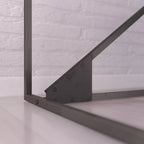 Bureau d'angle industriel en forme de L de 62 W