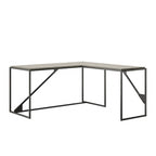 Bureau d'angle industriel en forme de L de 62 W