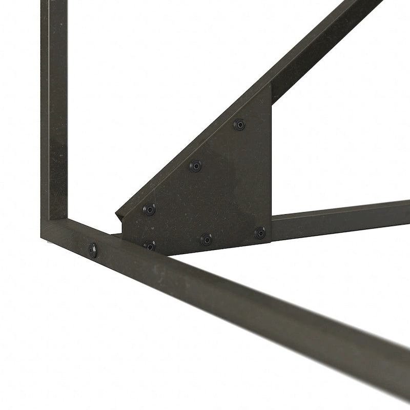 Bureau d'angle industriel en forme de L de 62 W
