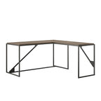 Bureau d'angle industriel en forme de L de 62 W