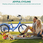 26 Tricycle Adulte 3 Roues 7 Vitesses