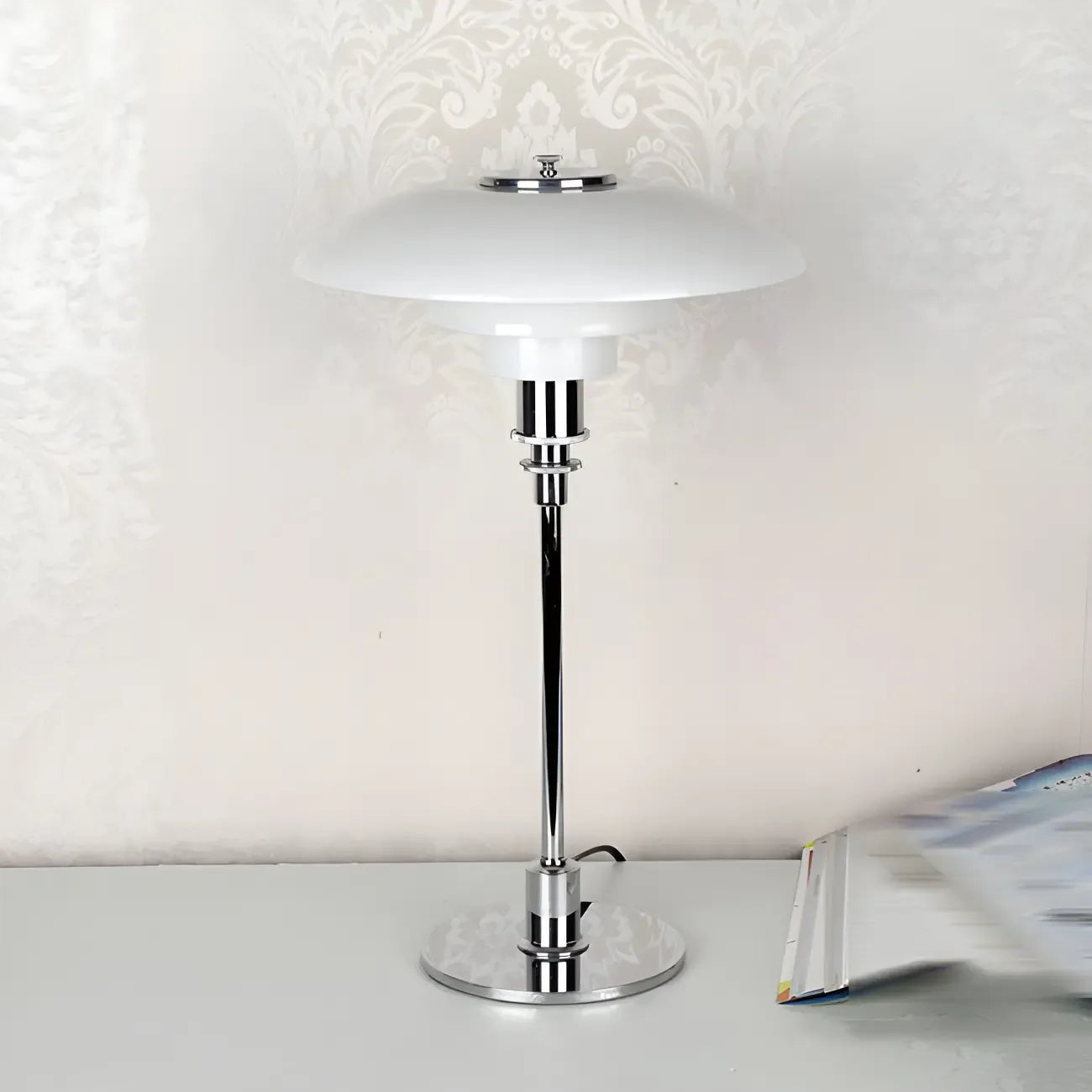 Lampe de table à LED à niveaux post-moderne HomeyFad avec alimentation intégrée