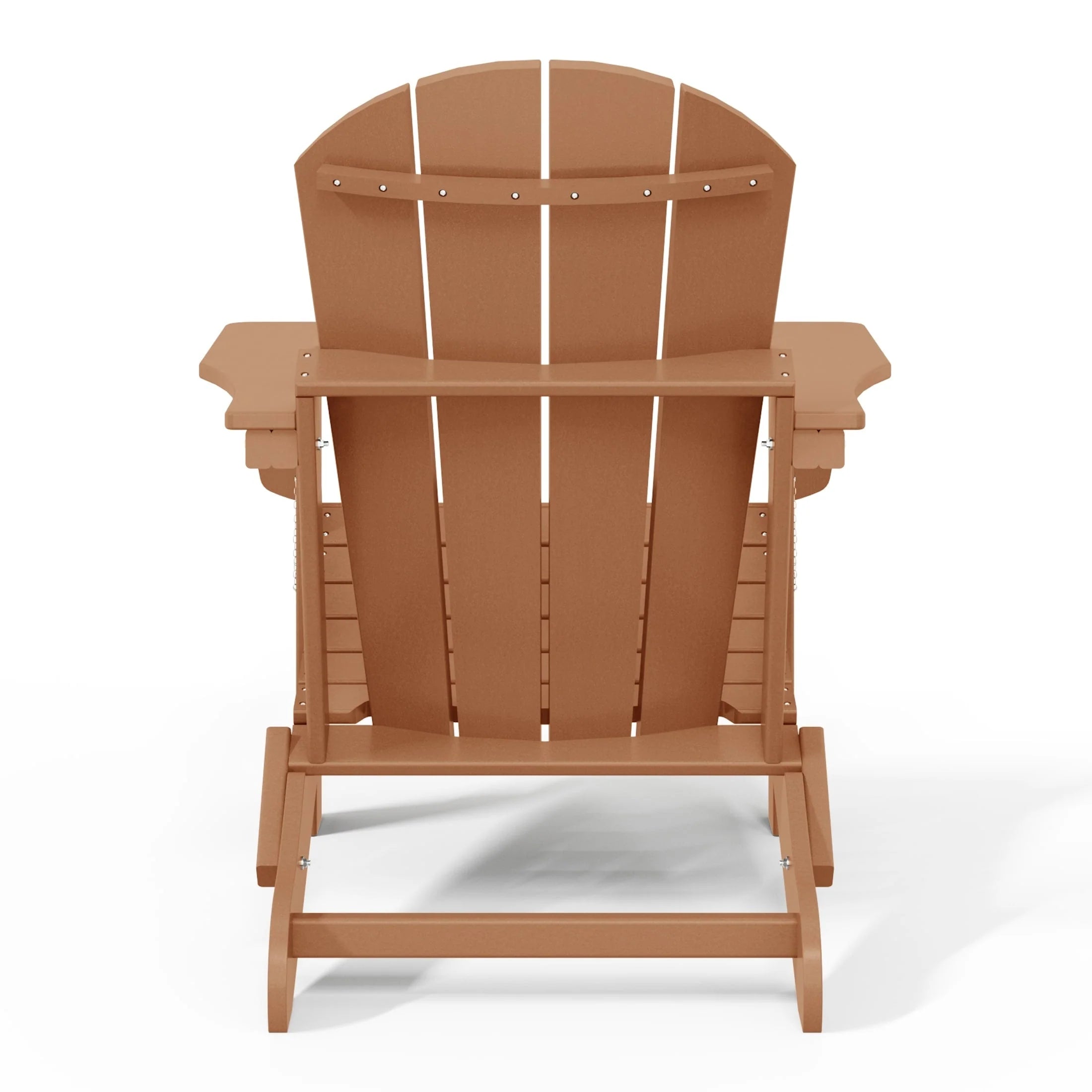 Chaise Adirondack pliante d'extérieur tout temps Polytrends Laguna résistante à la décoloration pour patio