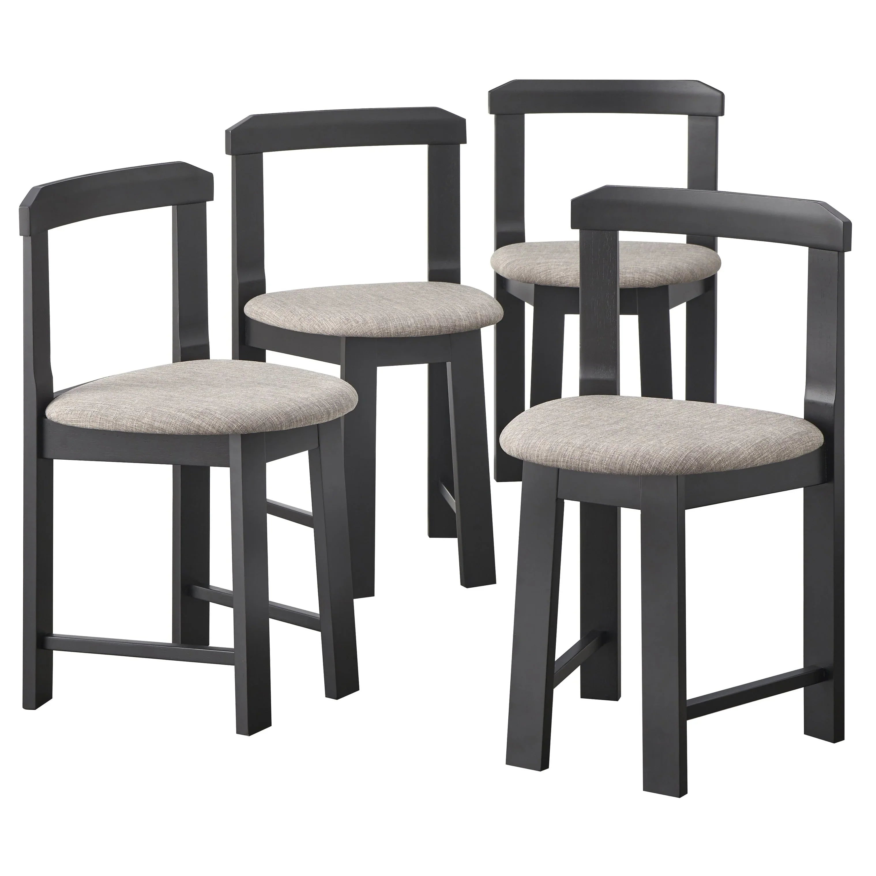 Ensemble de salle à manger rond compact 5 pièces Harrisburg Tobey