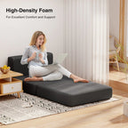 Chaise convertible 3-en-1, Chaise pliante, Lit de repos dépliable