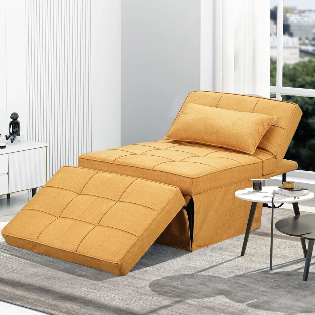 Canapé convertible Lit d'appoint Fauteuil-lit Canapé pliant Pouf Fauteuils inclinables pour le salon