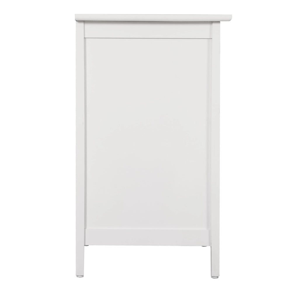 Table de chevet Daniel de style transitionnel en bois, à 3 tiroirs