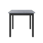Ensemble de salle à manger 5 pièces hauteur comptoir, ensemble de table à manger en bois avec table rectangulaire et 4 chaises hautes rembourrées