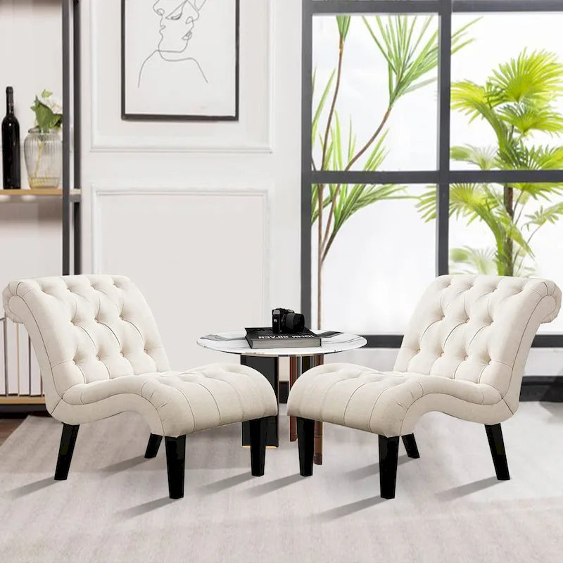 Fauteuils d'appoint (Lot de 2), Chaises de salon