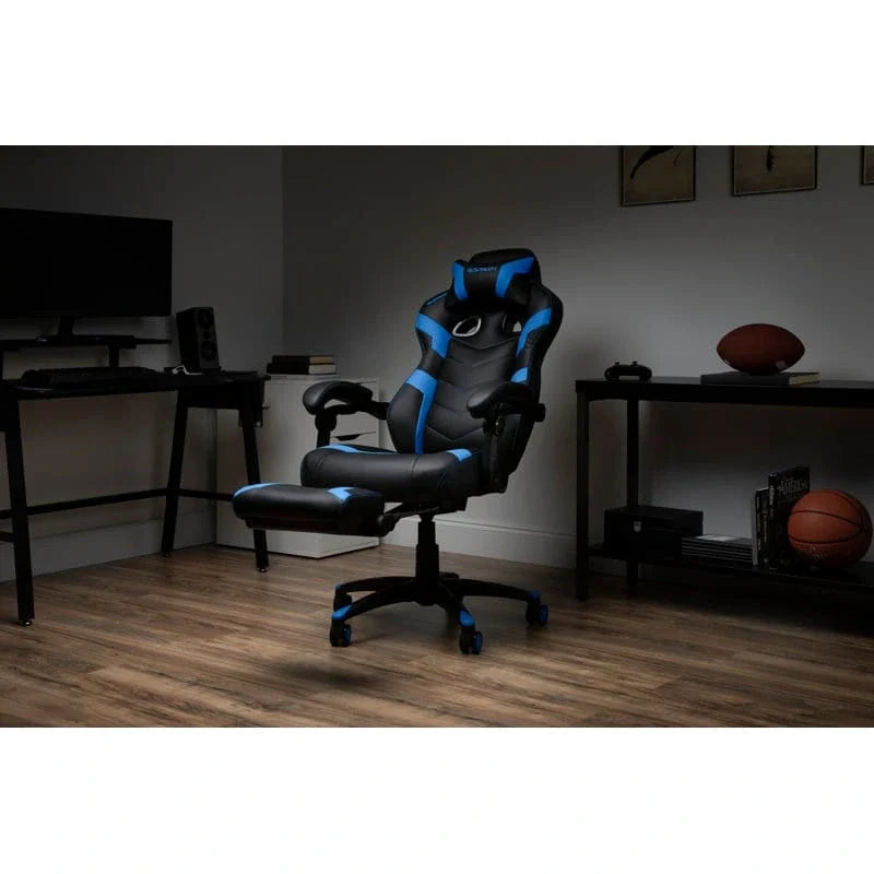 Chaise de jeu RESPAWN 110 Pro - Chaise de jeu avec repose-pieds, chaise de bureau ergonomique
