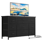Commode de chambre avec 10 grands tiroirs pour téléviseur de 55 pouces – 55 pouces