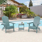 Bonosuki Lot de 2 chaises pliantes Adirondack pour patio et brasero