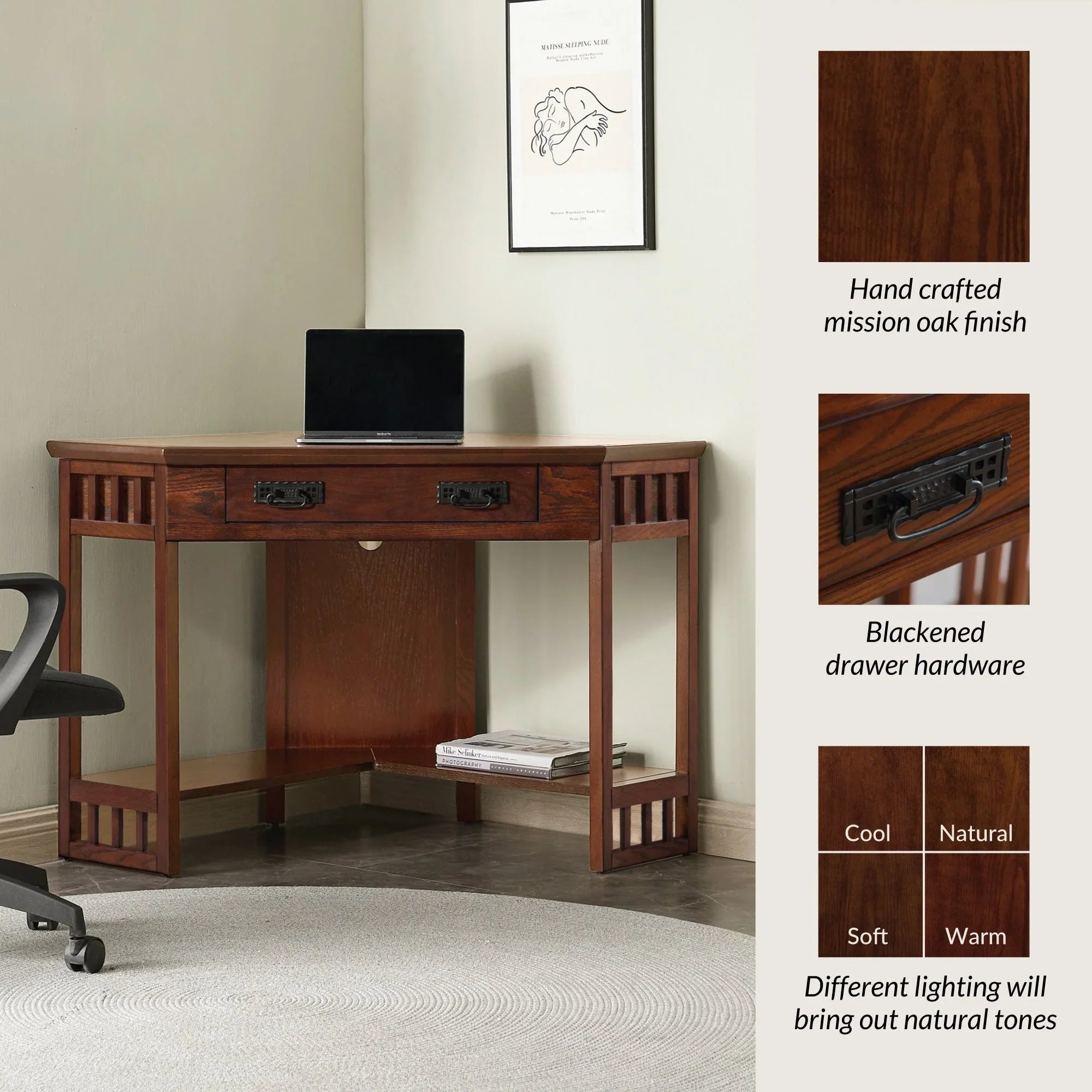 Bureau d'angle Leick Home Mission