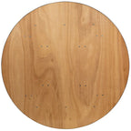 Table de banquet ronde pliante en bois de 60 pouces avec dessus fini