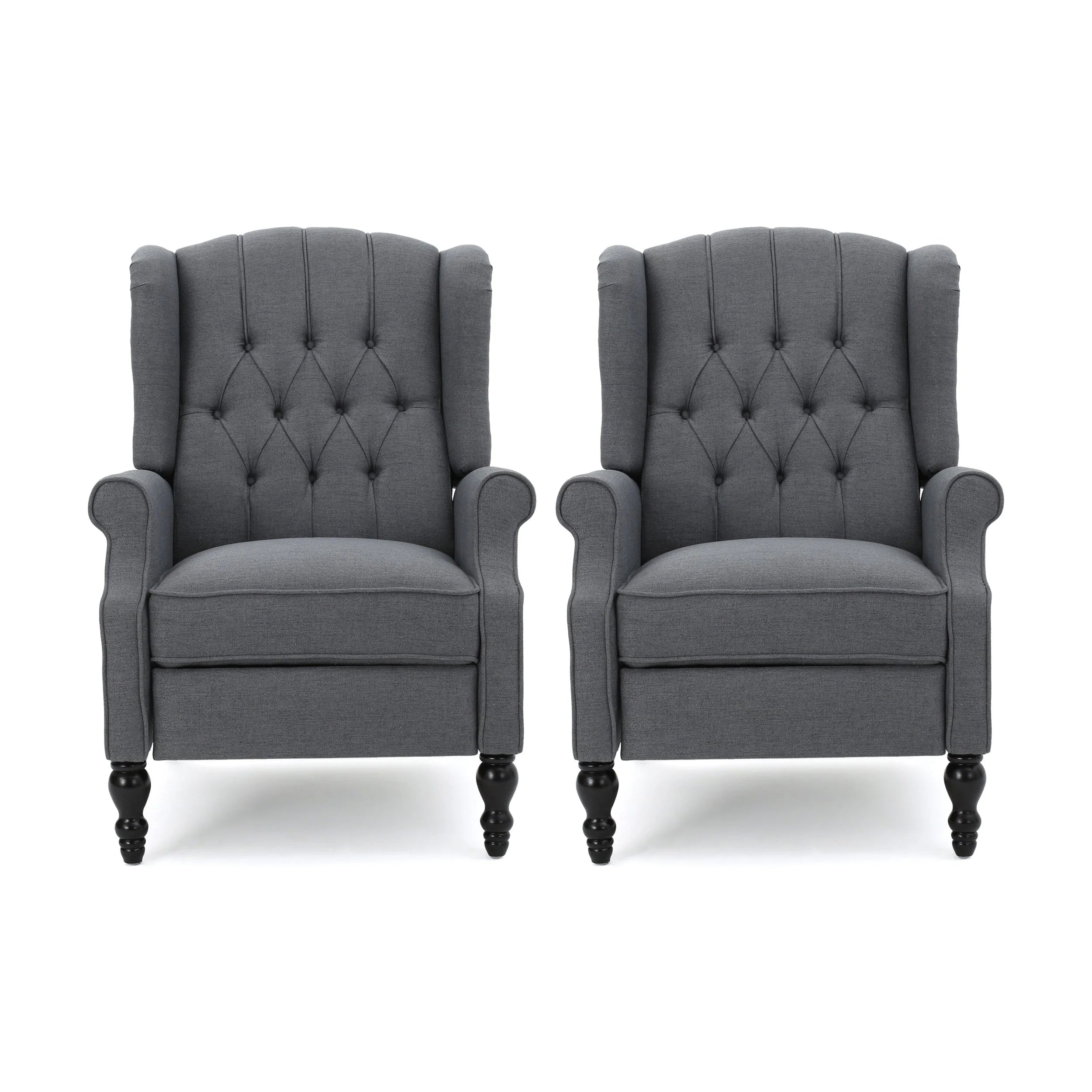Fauteuils inclinables en tissu touffeté Walter (lot de 2) par Christopher Knight Home