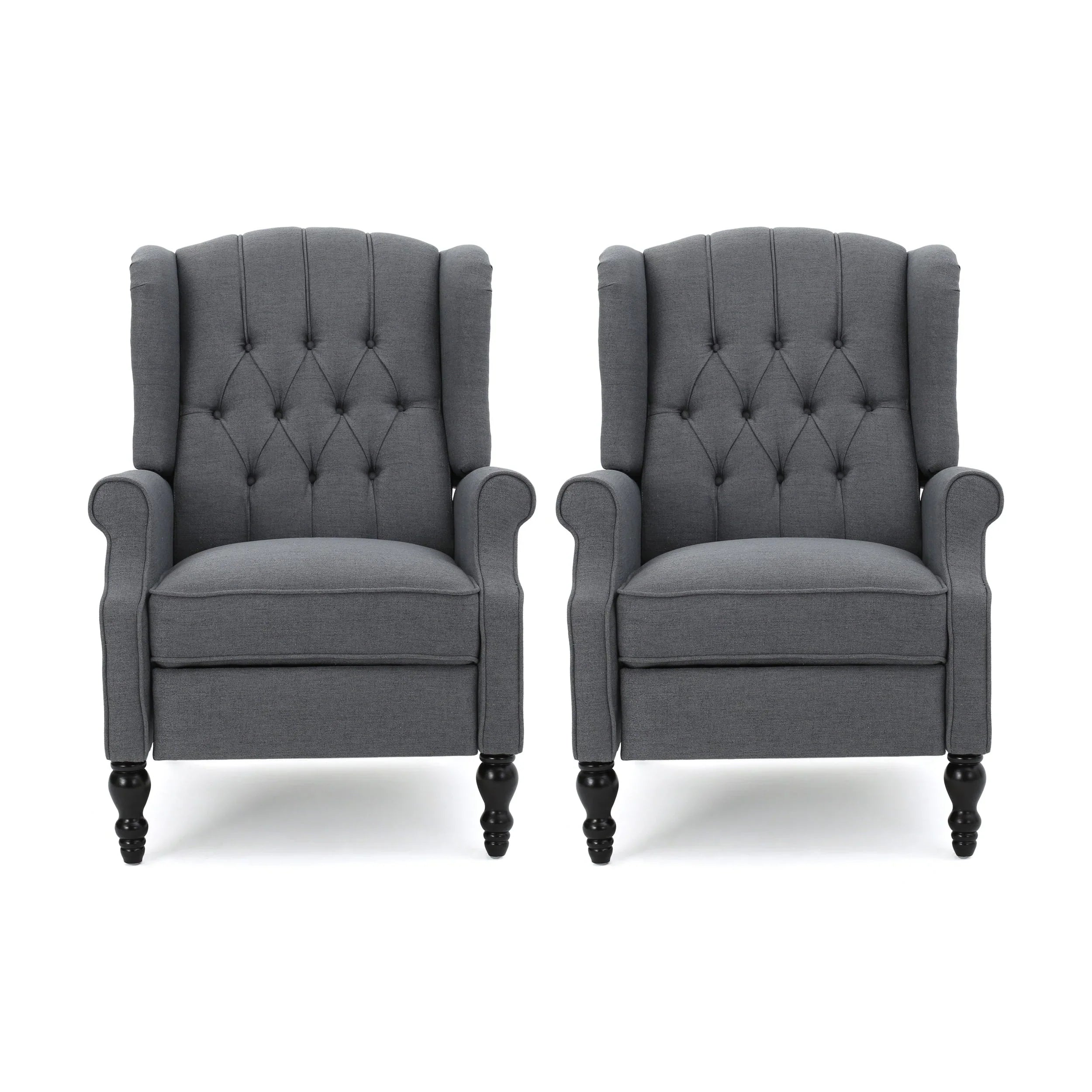 Fauteuils inclinables en tissu touffeté Walter (lot de 2) par Christopher Knight Home