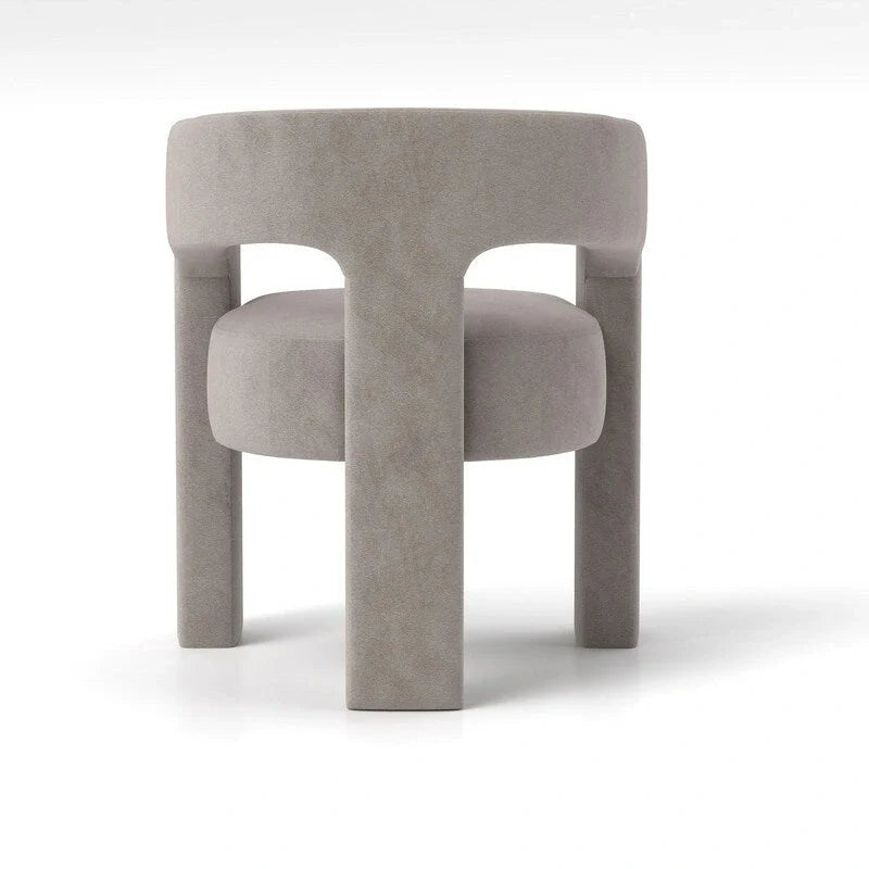 Chaise de salle à manger SEYNAR Modern Glam en velours, chaise d'appoint à dossier ouvert, lot de 6