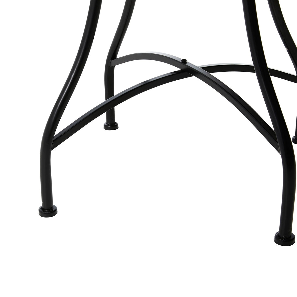Ensemble bistrot pliant en métal Glitzhome pour extérieur, 3 pièces, table et chaises de patio