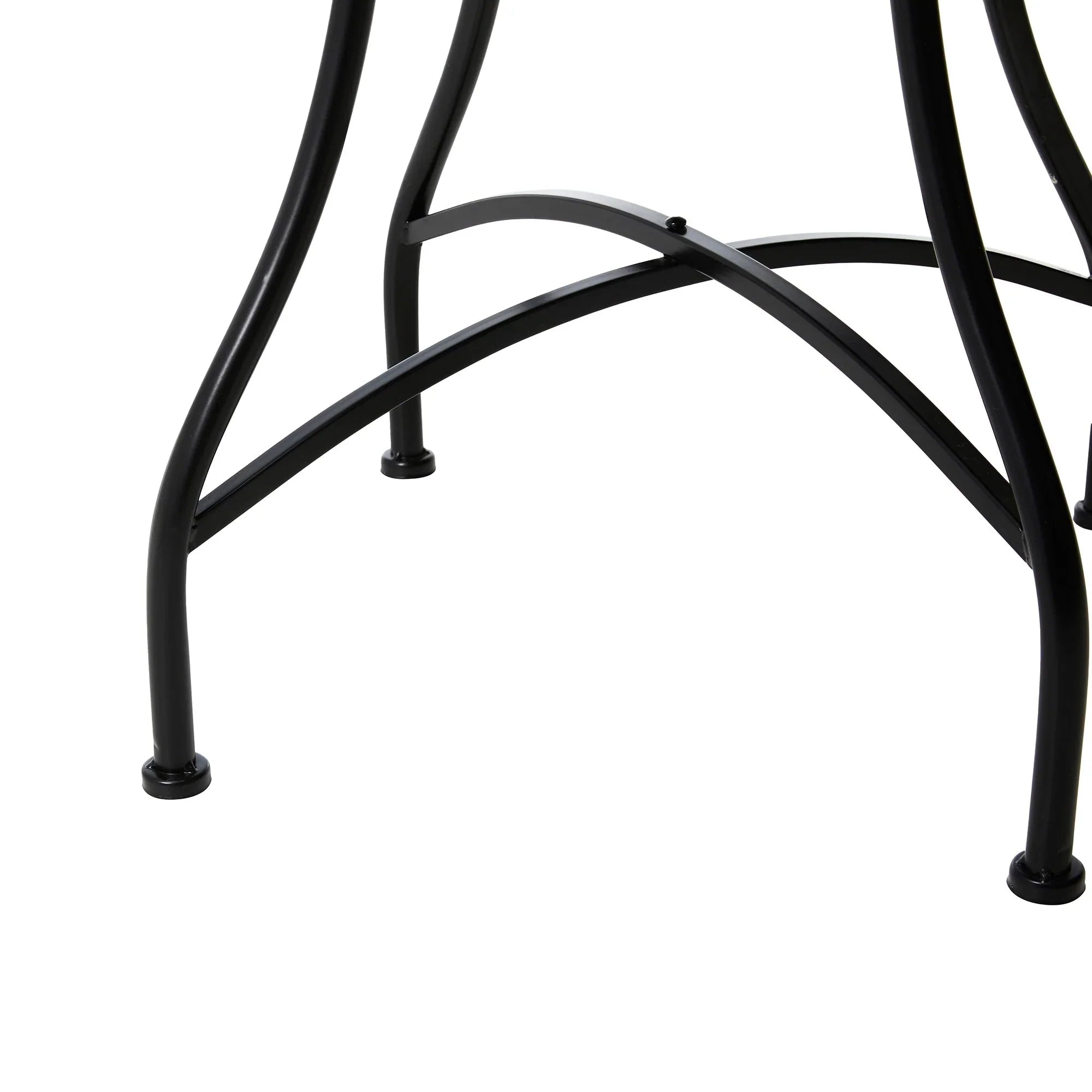 Ensemble bistrot pliant en métal Glitzhome pour extérieur, 3 pièces, table et chaises de patio
