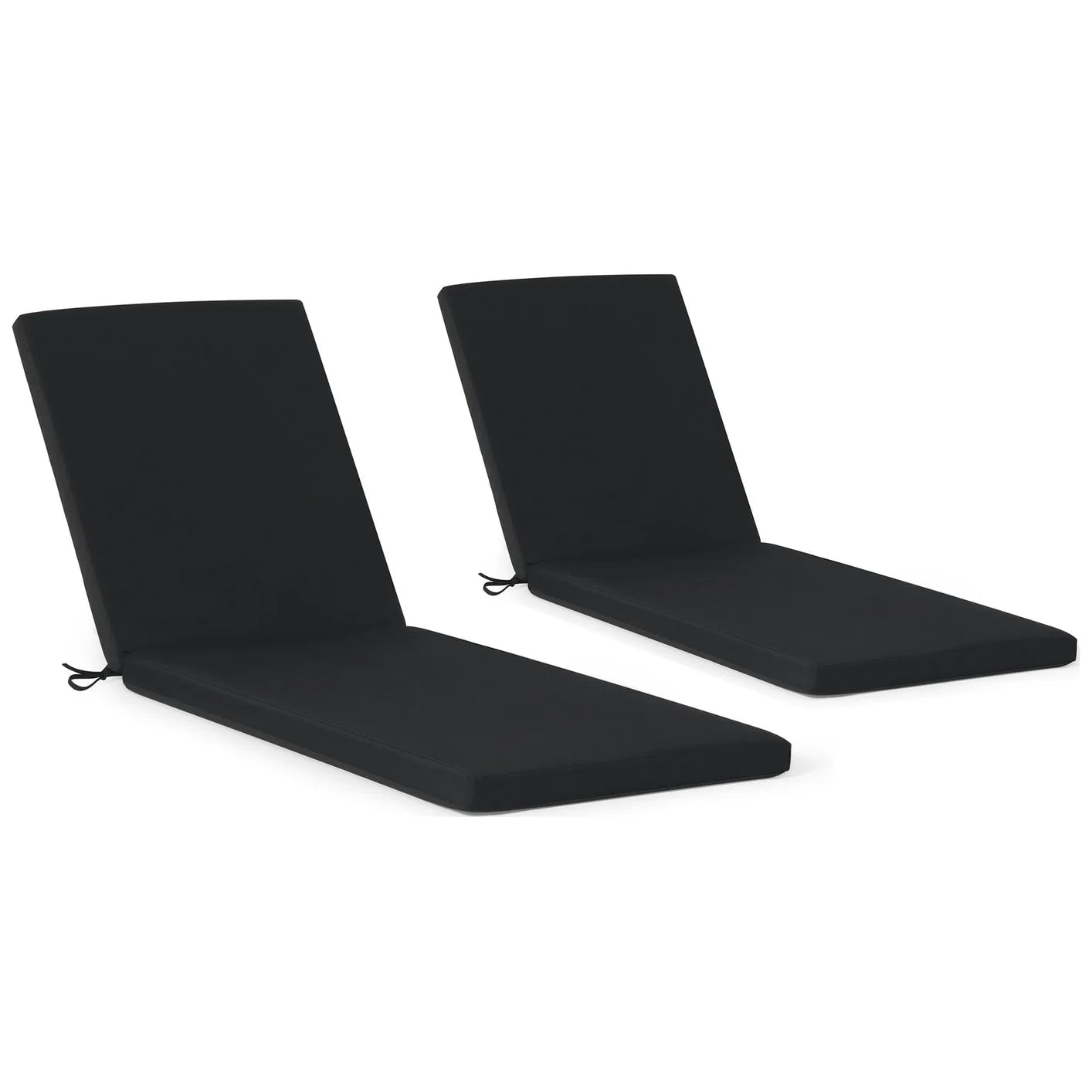 Coussins de chaise longue de patio d'extérieur tout temps Polytrends Fading Free - (Lot de 2)