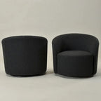 Fauteuil pivotant rembourré KINWELL de 86 cm de large (lot de 2)