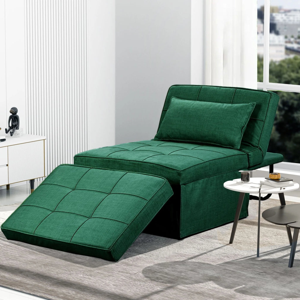 Canapé convertible Lit d'appoint Fauteuil-lit Canapé pliant Pouf Fauteuils inclinables pour le salon