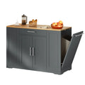 Moasis 53 pouces, îlot de cuisine roulant, armoire de rangement, chariot de cuisine mobile portable