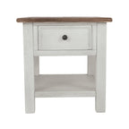 Bout de canapé décontracté Bolanburg blanc/marron antique